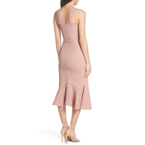 Dress the Population Monica Tea Length Trumpet Dress - Picture 2 of 11